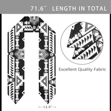 Load image into Gallery viewer, Chiefs Mountain Black and White Graduation Stole
