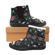 Load image into Gallery viewer, Rainy Chief Rainbow Black Women&#39;s Padded Winter Boot
