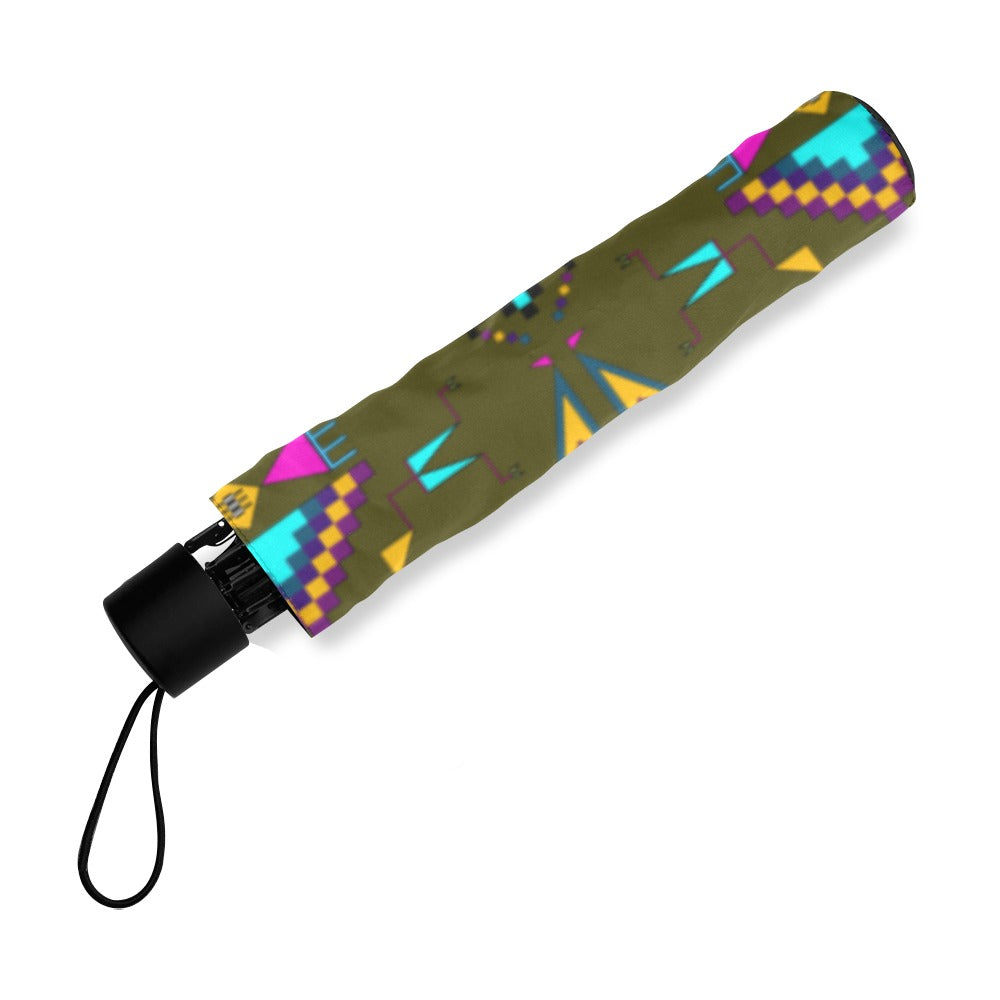 Rite of Passage Olive Foldable Umbrella