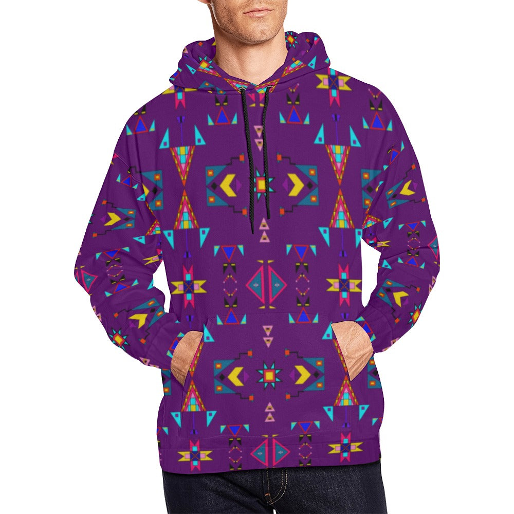 Enemy Territory Berry Hoodie for Men