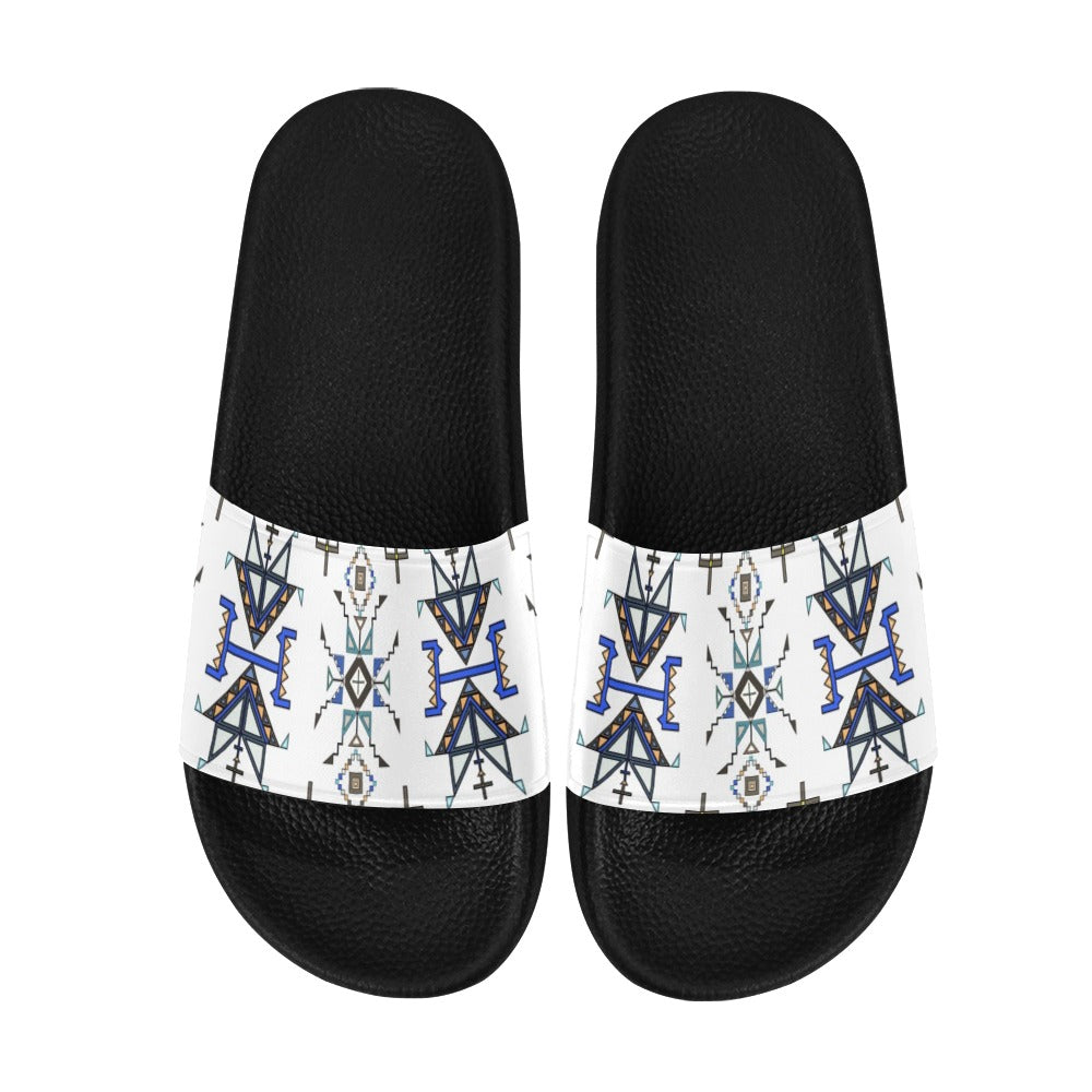 Eagle Strike White Men's Slide Sandals