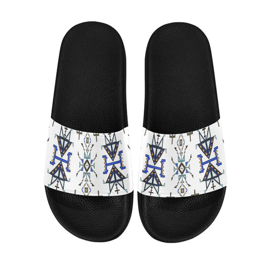 Eagle Strike White Slide Sandals