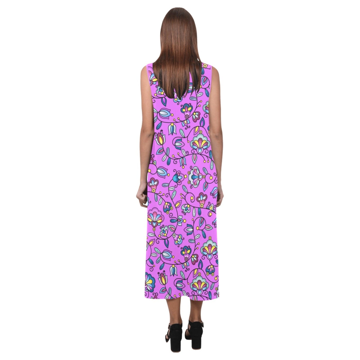Autumn Bundle Blessing Purple Phaedra Sleeveless Open Fork Long Dress
