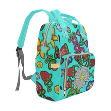 Load image into Gallery viewer, Berry Pop Turquoise Multi-Function Diaper Backpack/Diaper Bag
