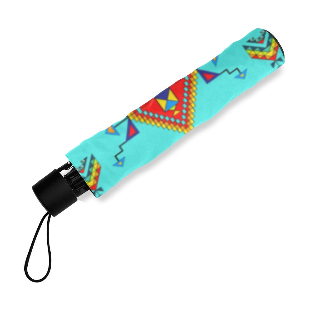 Buffalo Jump Turquoise Foldable Umbrella