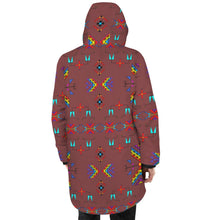 Load image into Gallery viewer, Rainy Chief Rainbow Earth Clay Unisex Sherpa Lined Hooded Coat
