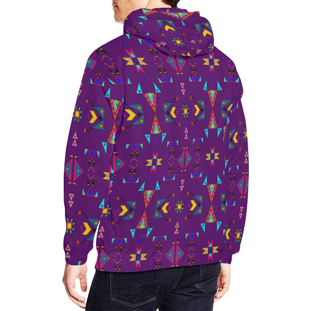 Enemy Territory Berry Hoodie for Men