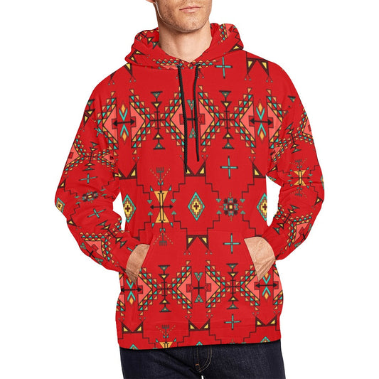 Thunder Flight Red Hoodie for Men
