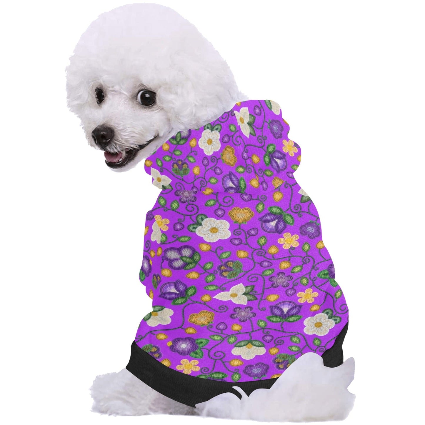 Midnight Moss Bloom Purple Pet Hoodie