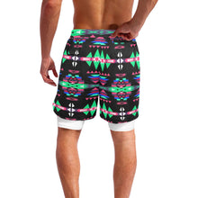 Load image into Gallery viewer, River Trail Journey Men&#39;s Sports Shorts with Compression Liner
