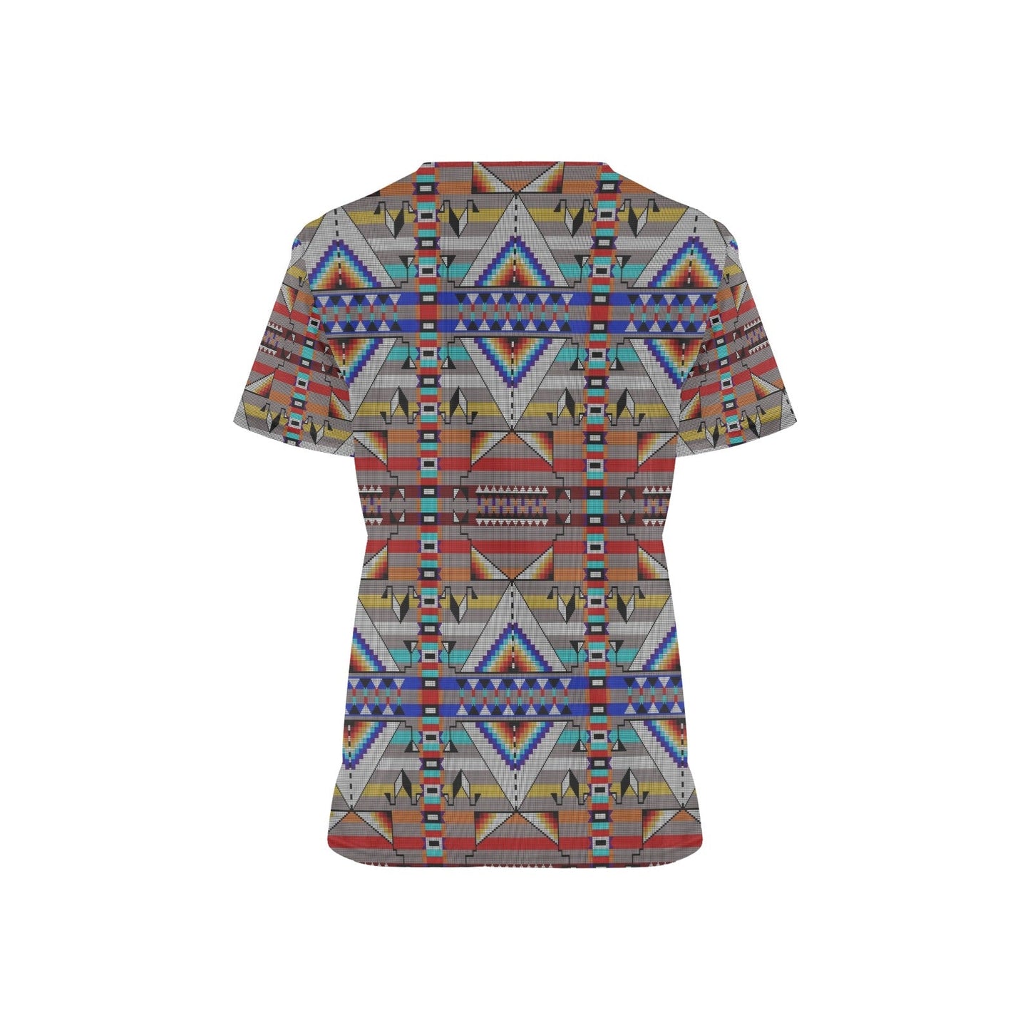 Medicine Blessing Grey Scrub Top