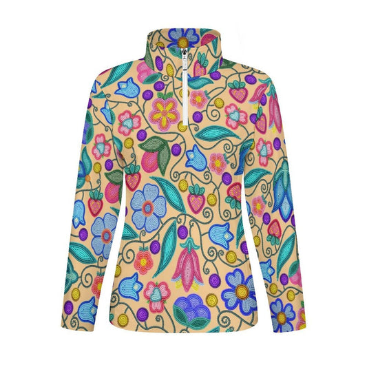Sweet Offering Cream Long Sleeve Yoga Shirt