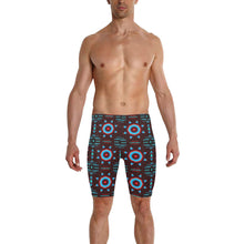 Load image into Gallery viewer, Rising Star Corn Moon Men&#39;s Knee Length Swimming Trunks
