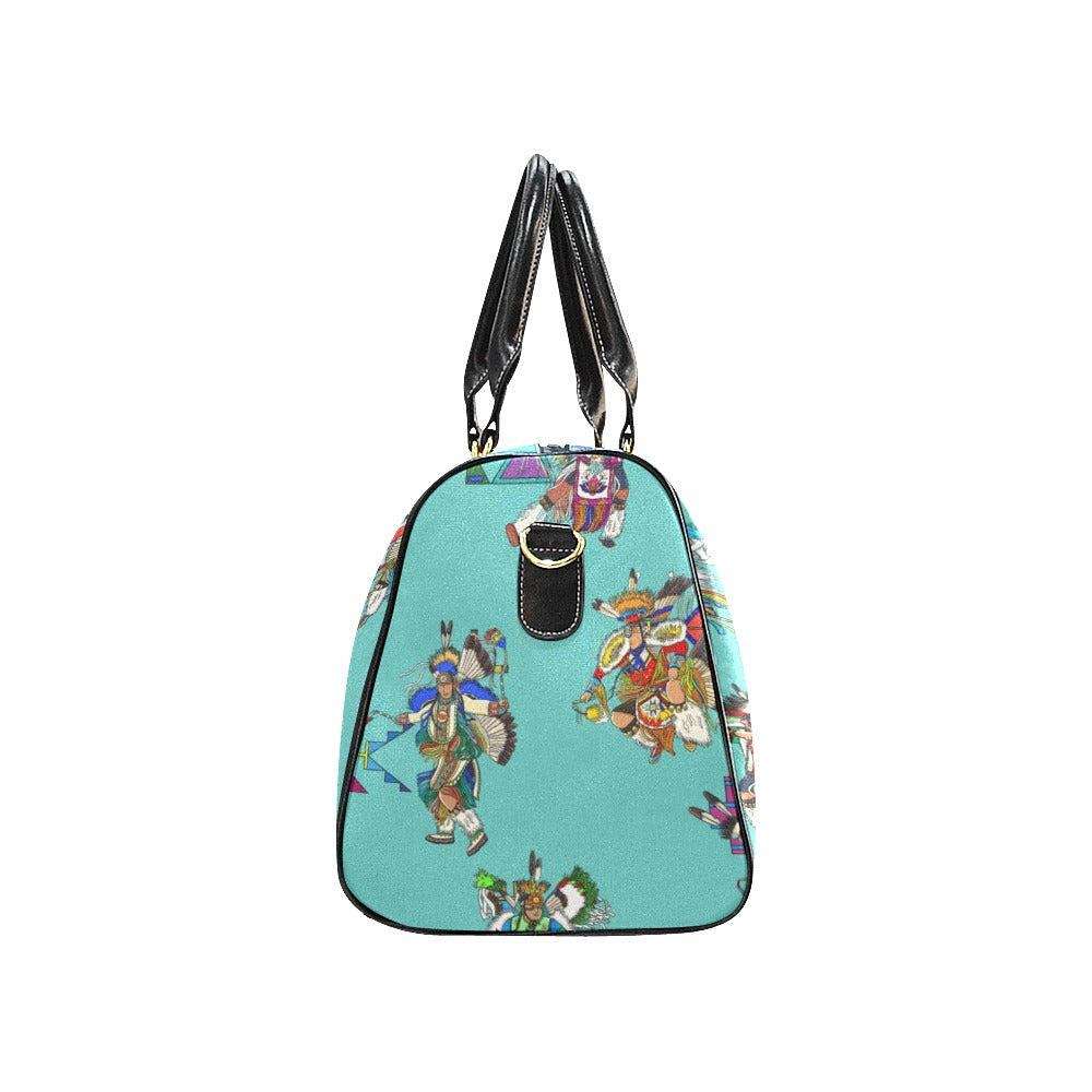 Men's Fancy Dancers Eggshell Blue Large Travel Bag