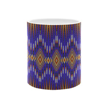 Load image into Gallery viewer, Fire Feather Blue Mug
