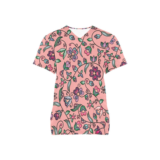 Amber Evening Garland Peach Scrub Top