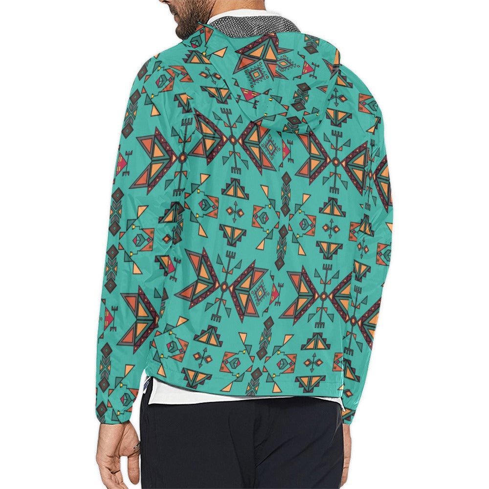 Arrow Dawn Turquoise Men's Windbreaker