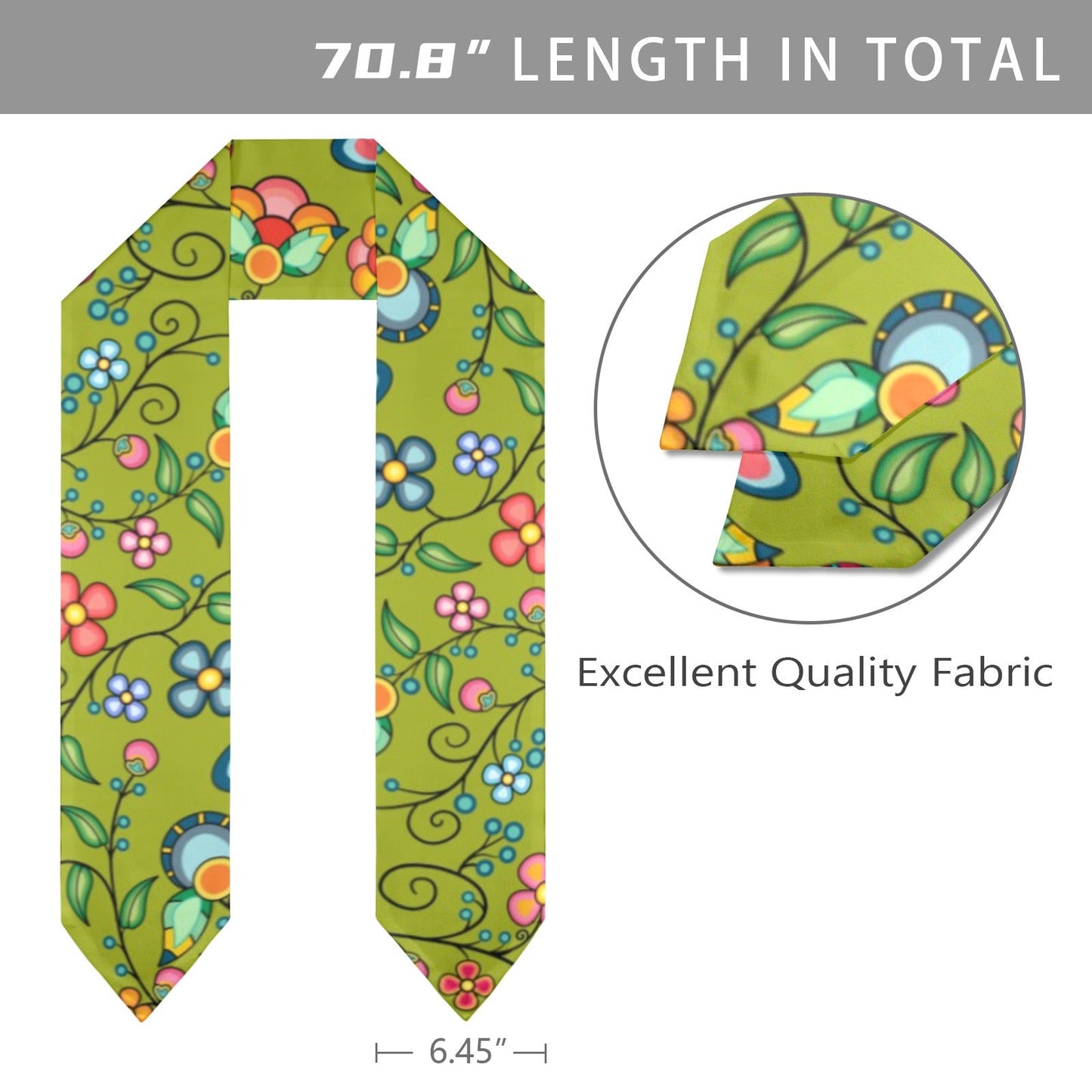 Floral Bounty Sweetgrass Graduation Stole