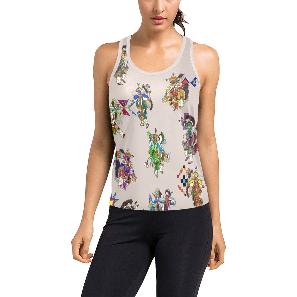 Men's Fancy Dancers Muslin Women's Racerback Tank Top