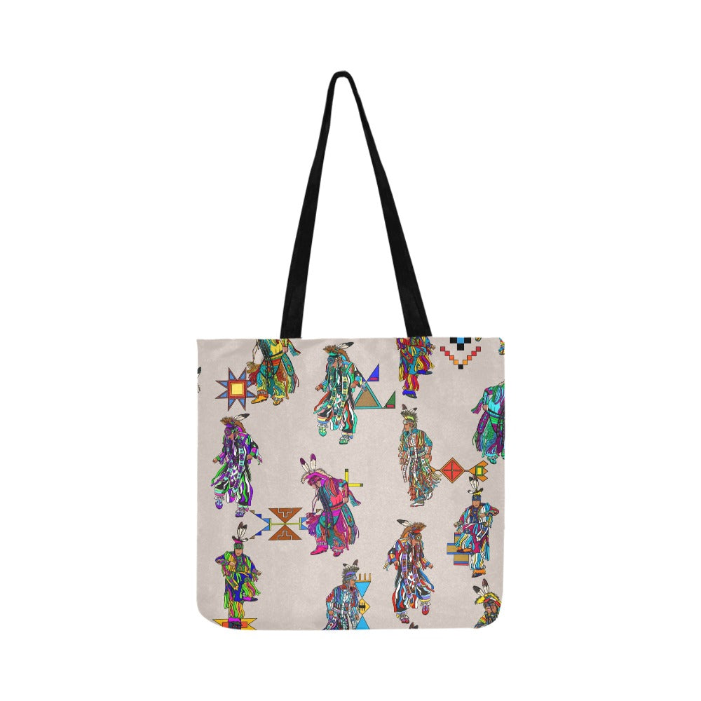 Men's Grass Dancers Muslin Reusable Shopping Bag