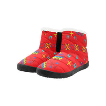 Load image into Gallery viewer, Rainy Chief Rainbow Red Women&#39;s Padded Winter Boot
