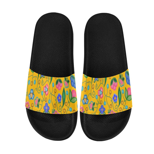 Skyberry Serenade Yellow Slide Sandals