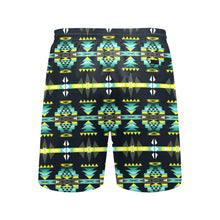 Load image into Gallery viewer, River Trail Men&#39;s Mid-Length Beach Shorts
