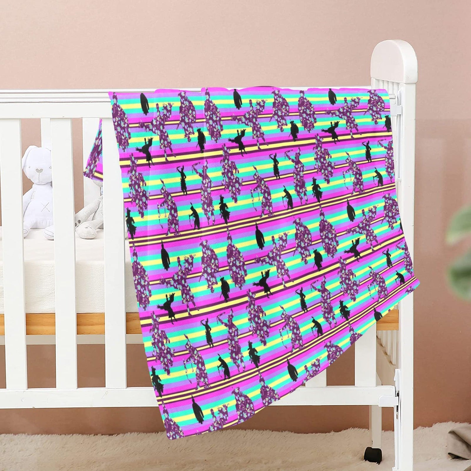 Dancers Floral Contest Baby Blanket 40"x50" Baby Blanket 40"x50" e-joyer 