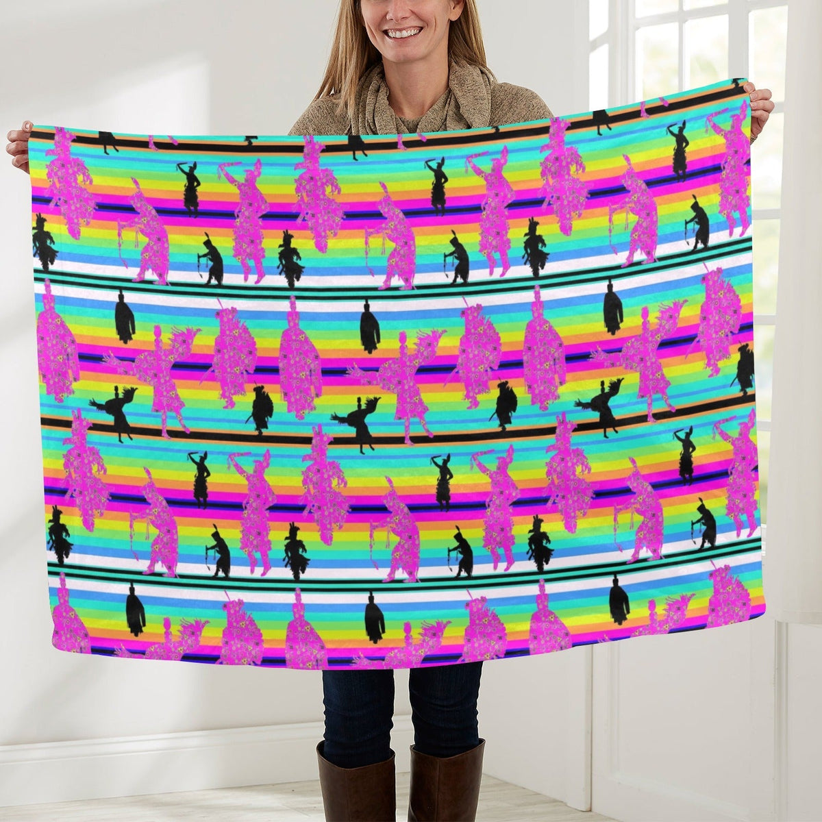 Dancers Sunset Contest Large Baby Blanket by 49 Dzine
