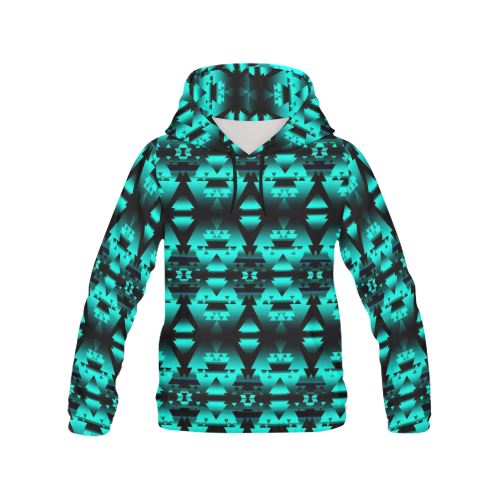 Dark-Deep Lake-Winter-Camp All Over Print Hoodie for Women (USA Size) (Model H13) All Over Print Hoodie for Women (H13) e-joyer 