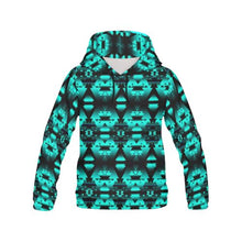 Load image into Gallery viewer, Dark-Deep Lake-Winter-Camp All Over Print Hoodie for Women (USA Size) (Model H13) All Over Print Hoodie for Women (H13) e-joyer 
