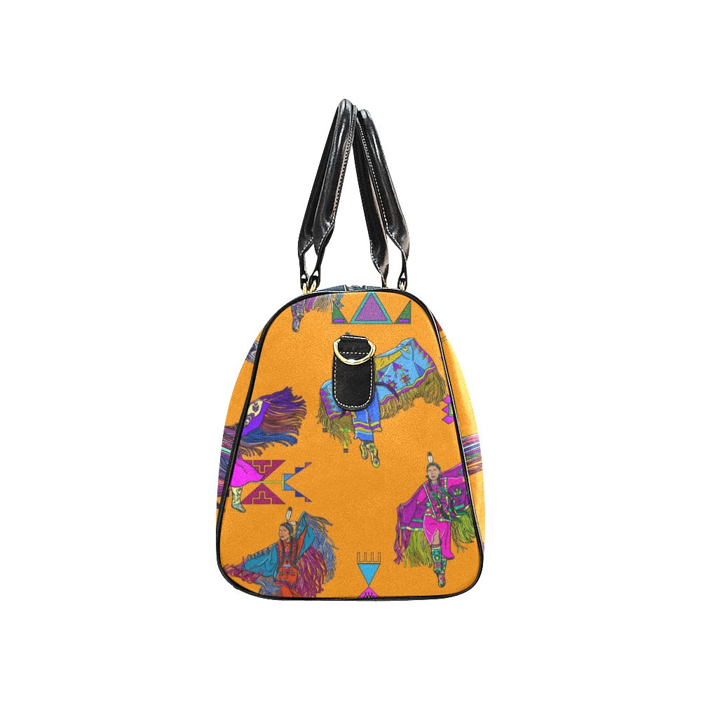 Women's Fancy Dancers Orange Small Travel Bag