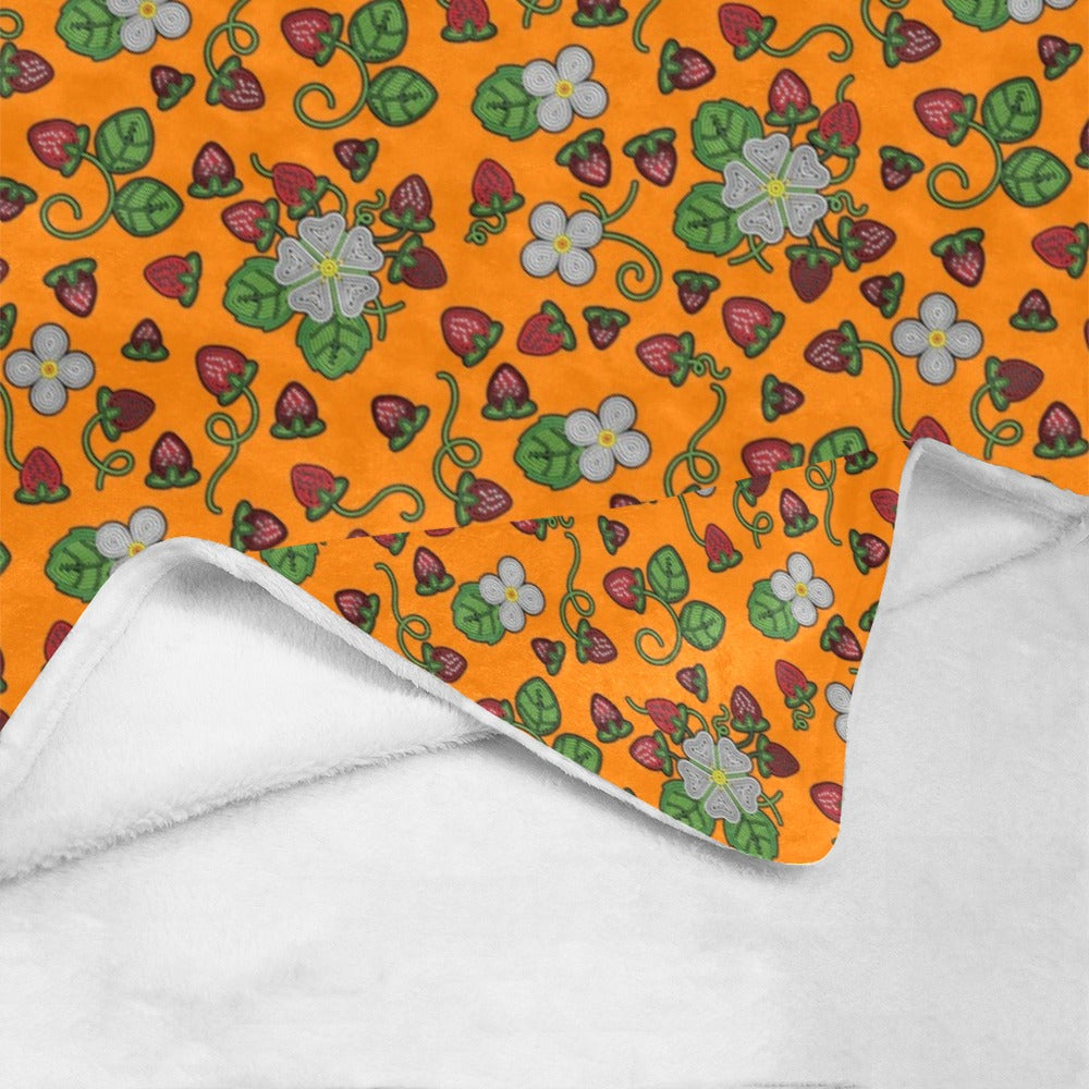Strawberry Dreams Carrot X-Large Micro Fleece Blanket