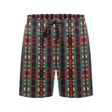 Load image into Gallery viewer, In Ones Element Teal Men&#39;s Mid-Length Beach Shorts
