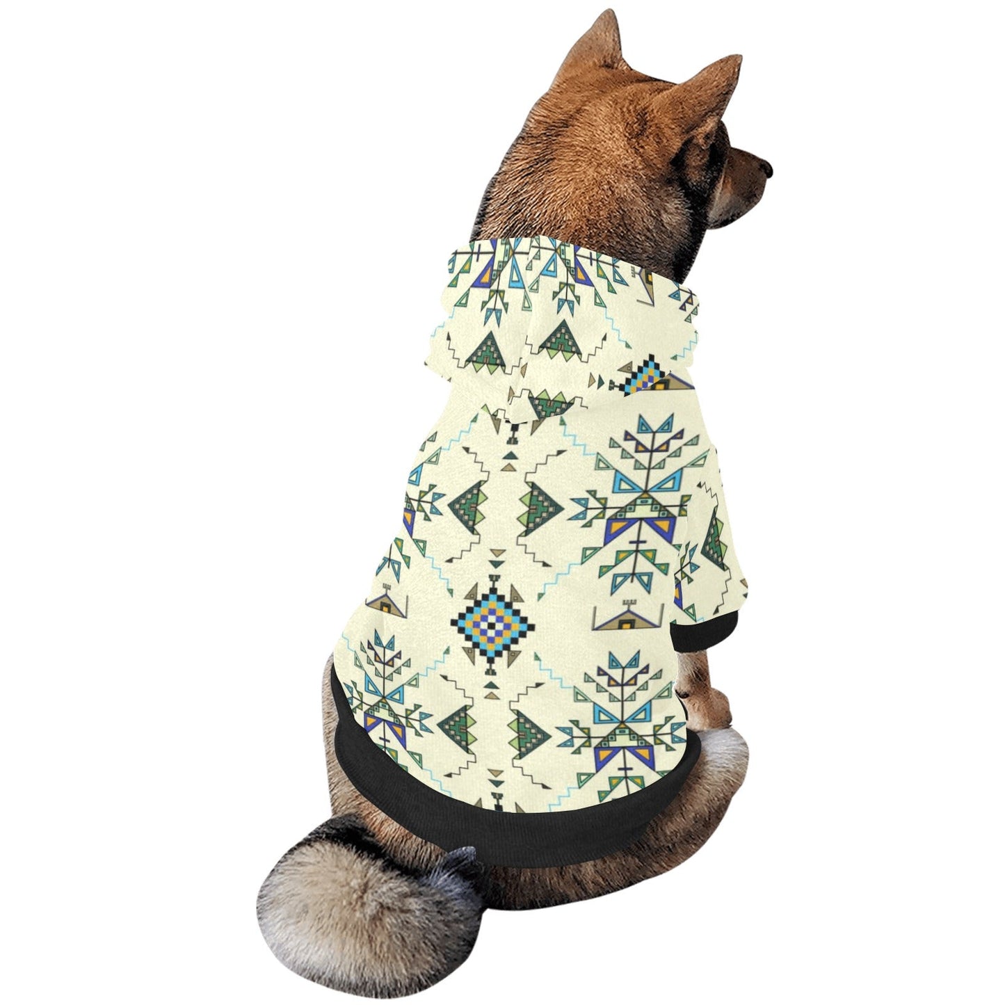 Bear Shield Cream Pet Dog Hoodie