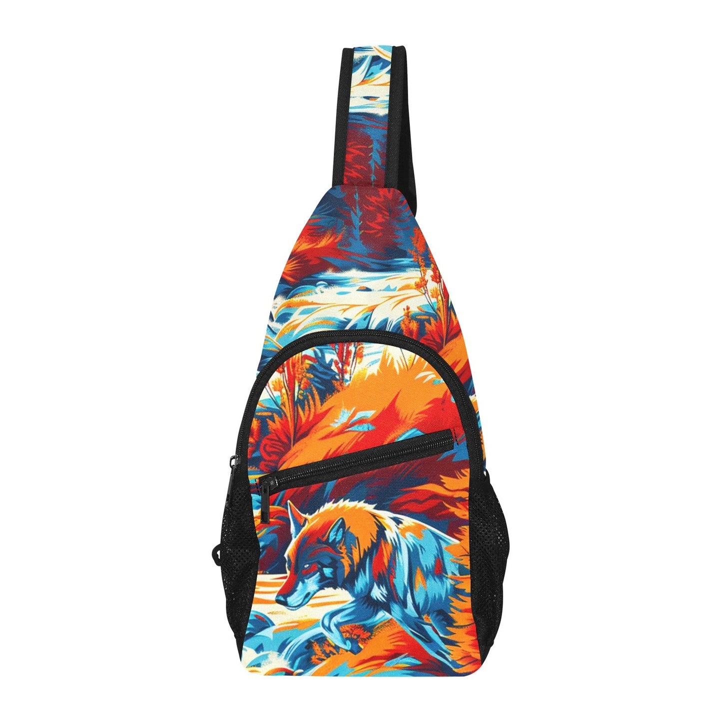 Hunting Wolves Chest Bag
