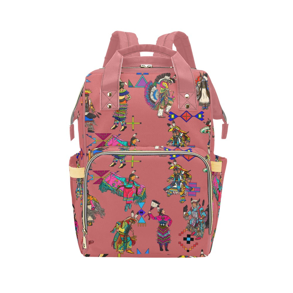 Grand Entry Dancers Terra Cotta Multi-Function Diaper Backpack