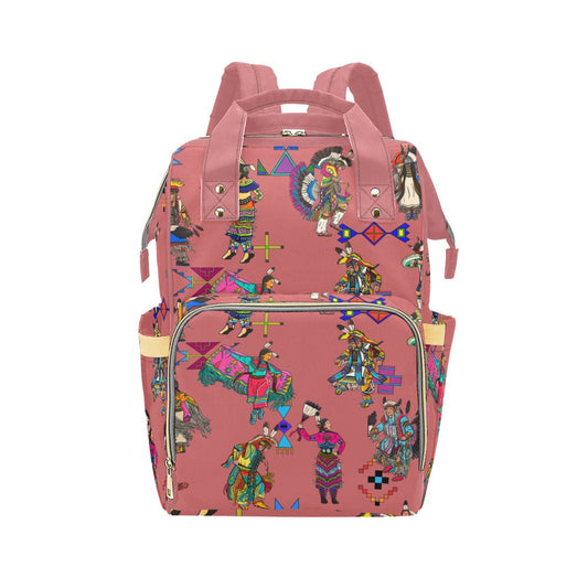 Grand Entry Dancers Terra Cotta Multi-Function Diaper Backpack