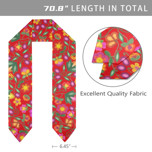 Boreal Bounty Red Graduation Stole