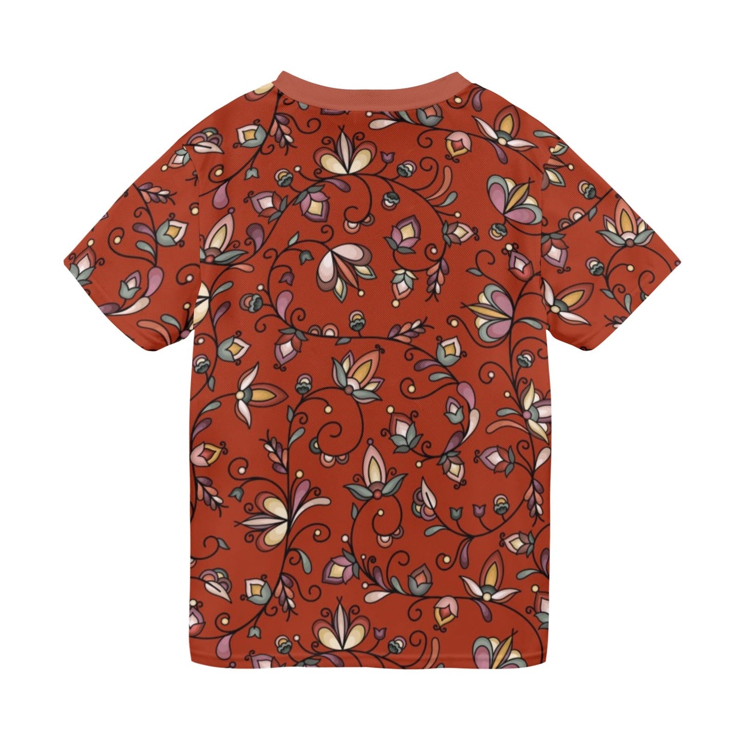 Burnt Sky Petals Red T-shirt for Men