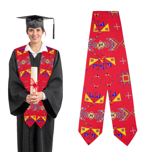 Scattered Generations Red Graduation Stole