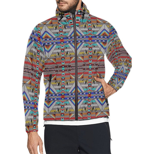 Medicine Blessing Grey Men's Windbreaker