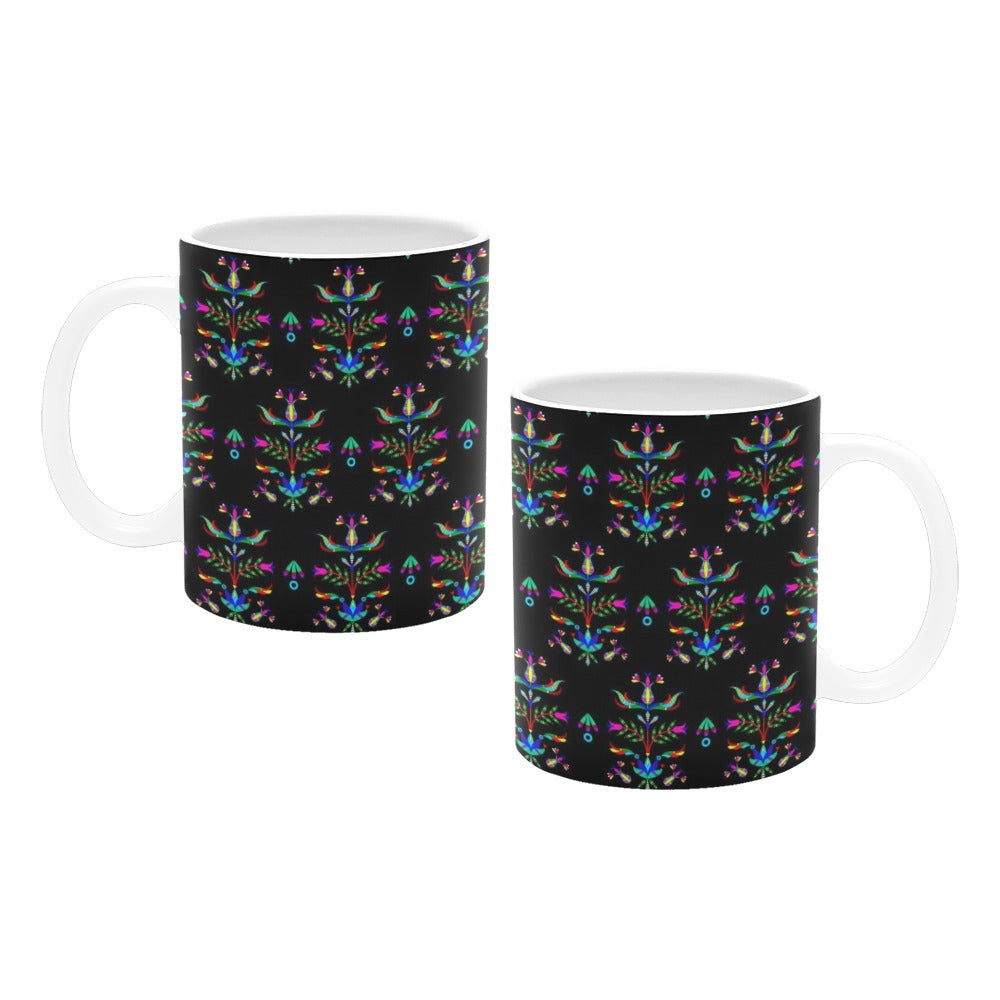 Dakota Damask Black Mug