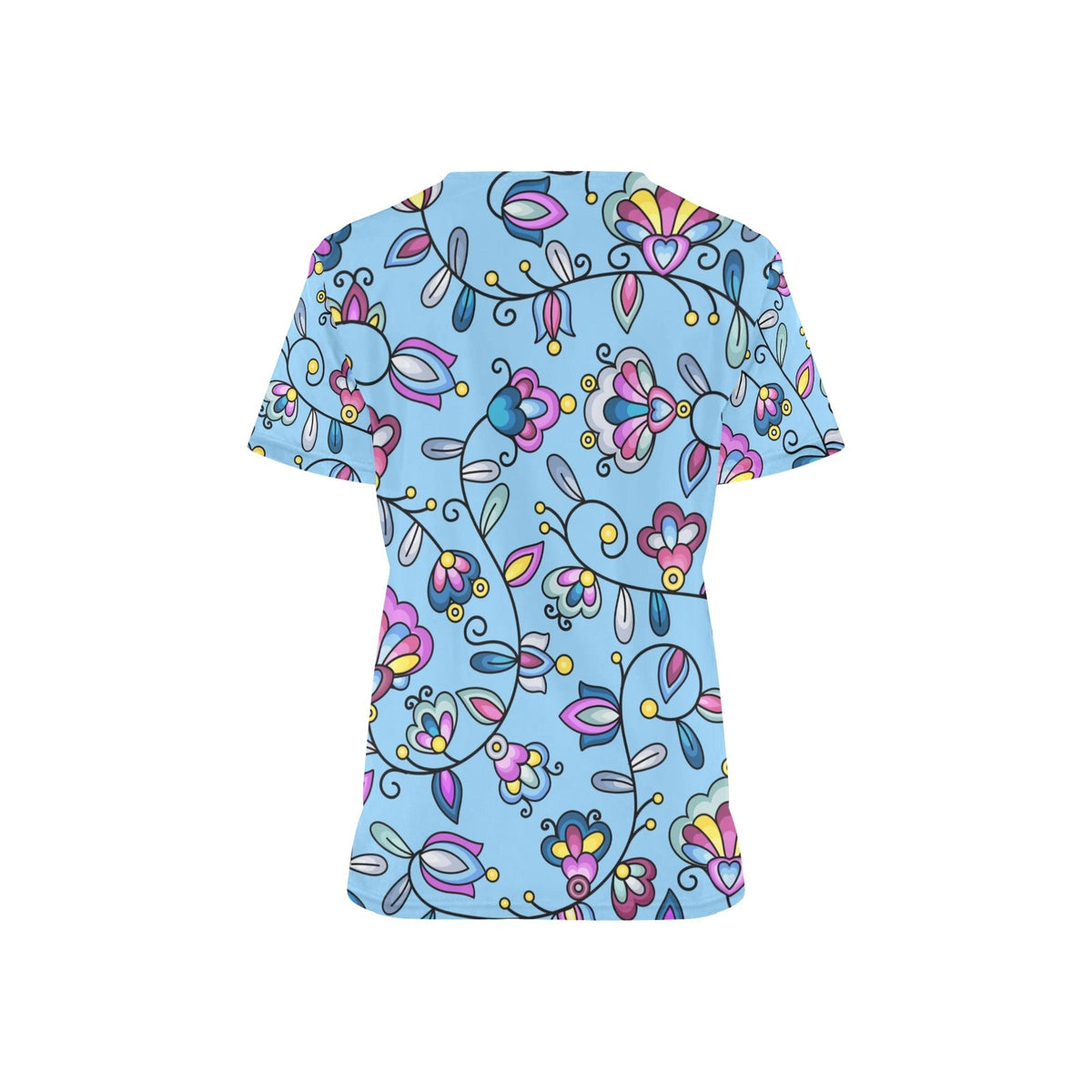 Autumn Bundle Blessing Blue Scrub Top