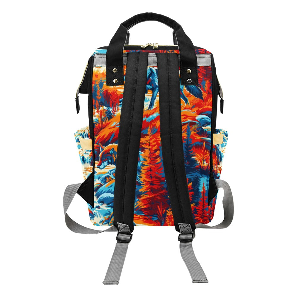 Hunting Wolves Diaper Bag