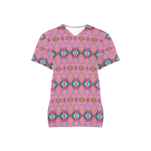 Rite of Passage Pink Scrub Top