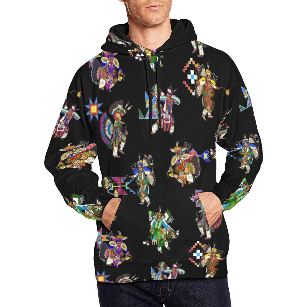 Men's Fancy Dancer Black Hoodie for Men