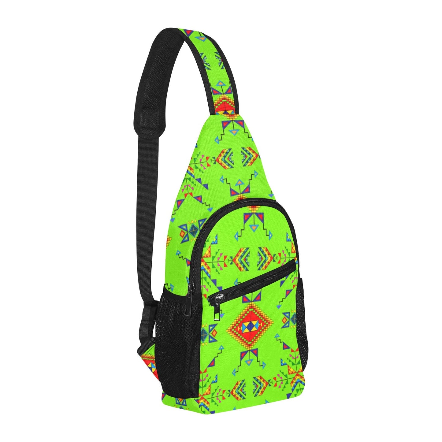 Buffalo Jump Neon Green Chest Bag