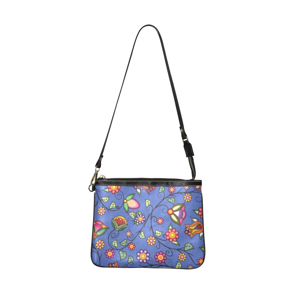 Heartbeat Petals Blue Small Shoulder Bag