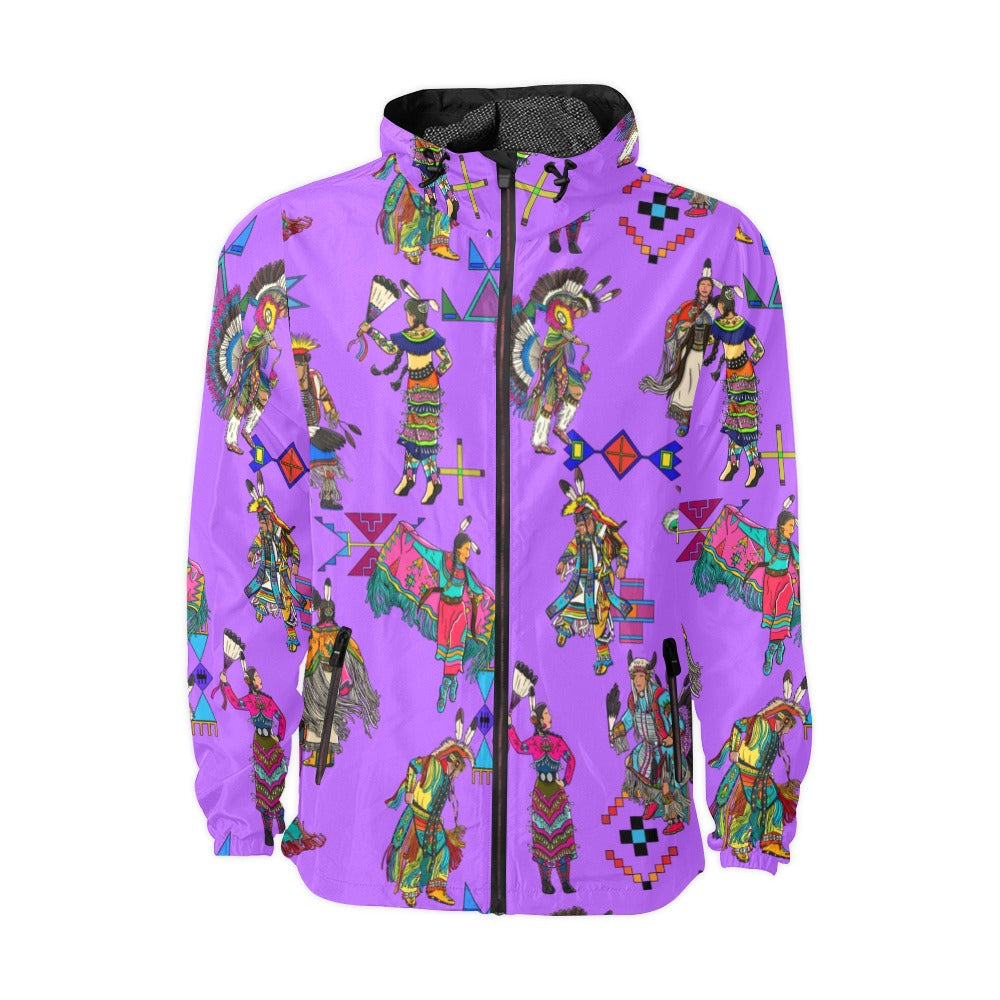 Grand Entry Dancers Purple Men's Windbreaker